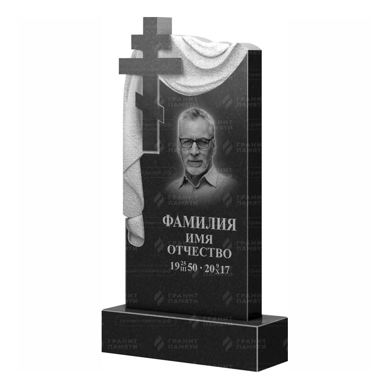 Памятники из гранита с крестом в&nbsp;Тольятти | Гранитный памятник ФГ-085