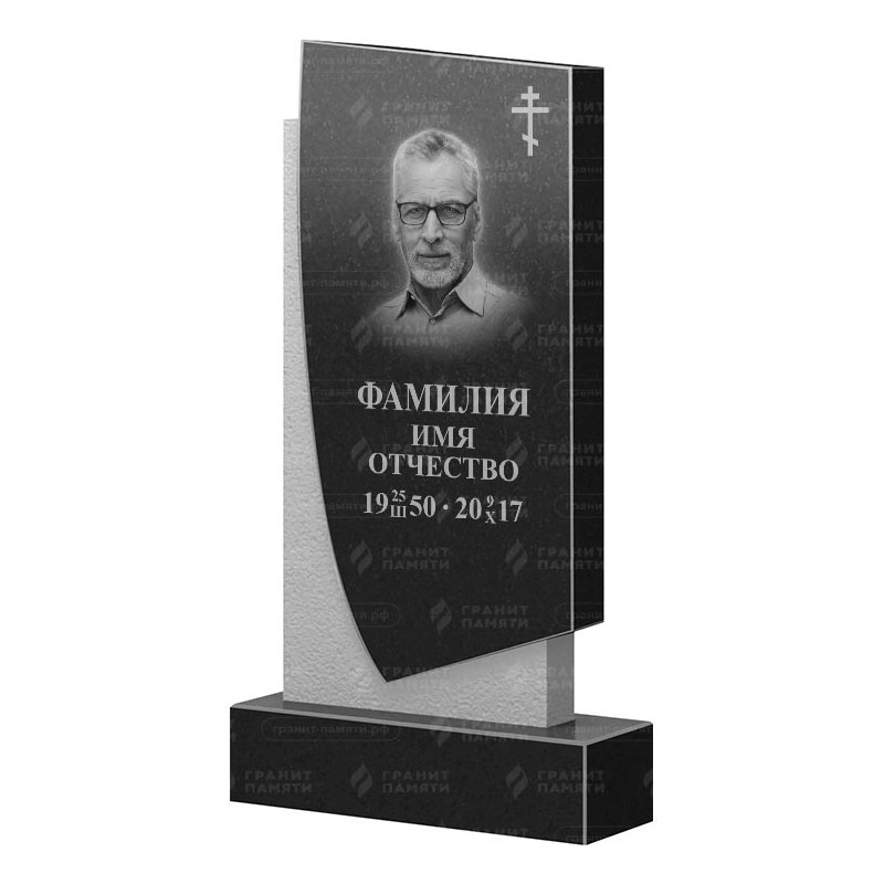 Памятники из гранита вертикальные в&nbsp;Тольятти | Гранитный памятник ФГ-075