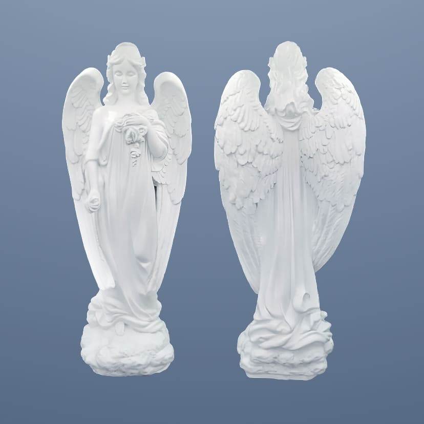 Скульптуры из искусственного мрамора на памятник в Тольятти | Скульптура Ангела №2
