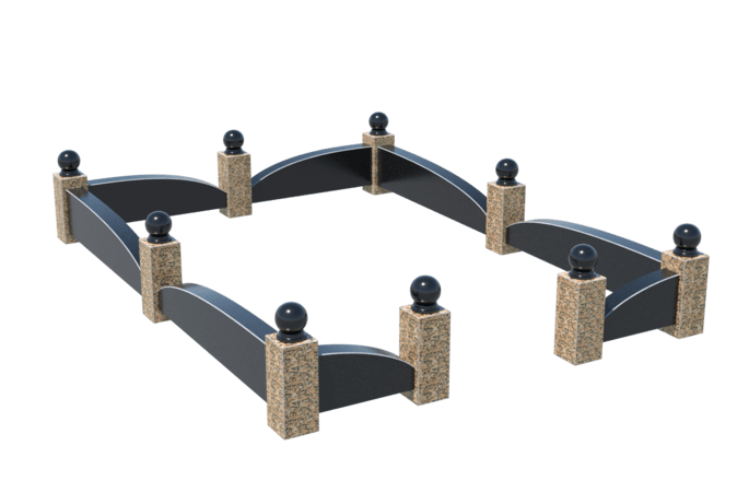 Цоколи на могилу в&nbsp;Тольятти | Цоколь на могилу №0045