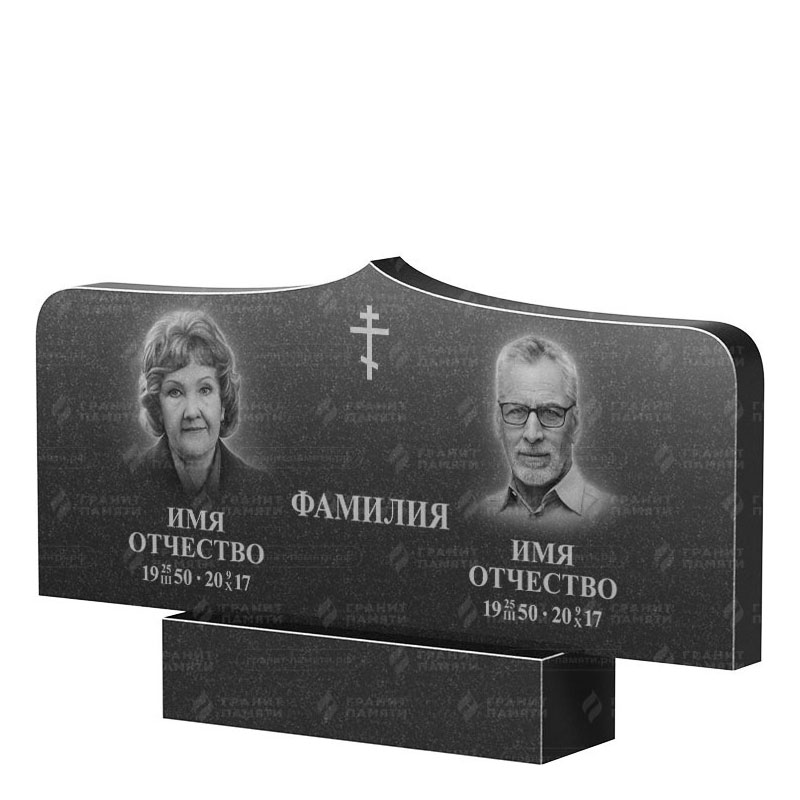 Гранитные памятники в&nbsp;Тольятти | Двойной гранитный памятник ФГ-260