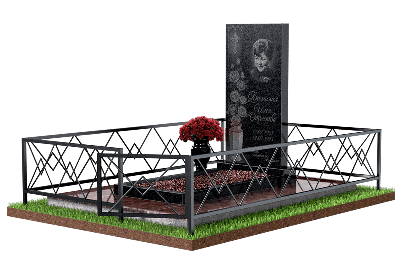 Благоустройство захоронения в Тольятти