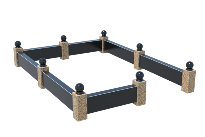 Цоколи на могилу в&nbsp;Тольятти | Цоколь на могилу №0036