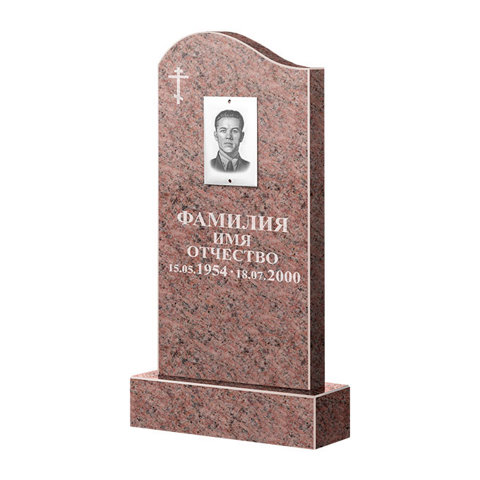 Памятники из цветного гранита в&nbsp;Тольятти | Памятник из гранита Розалия Pink ФГЦ-030