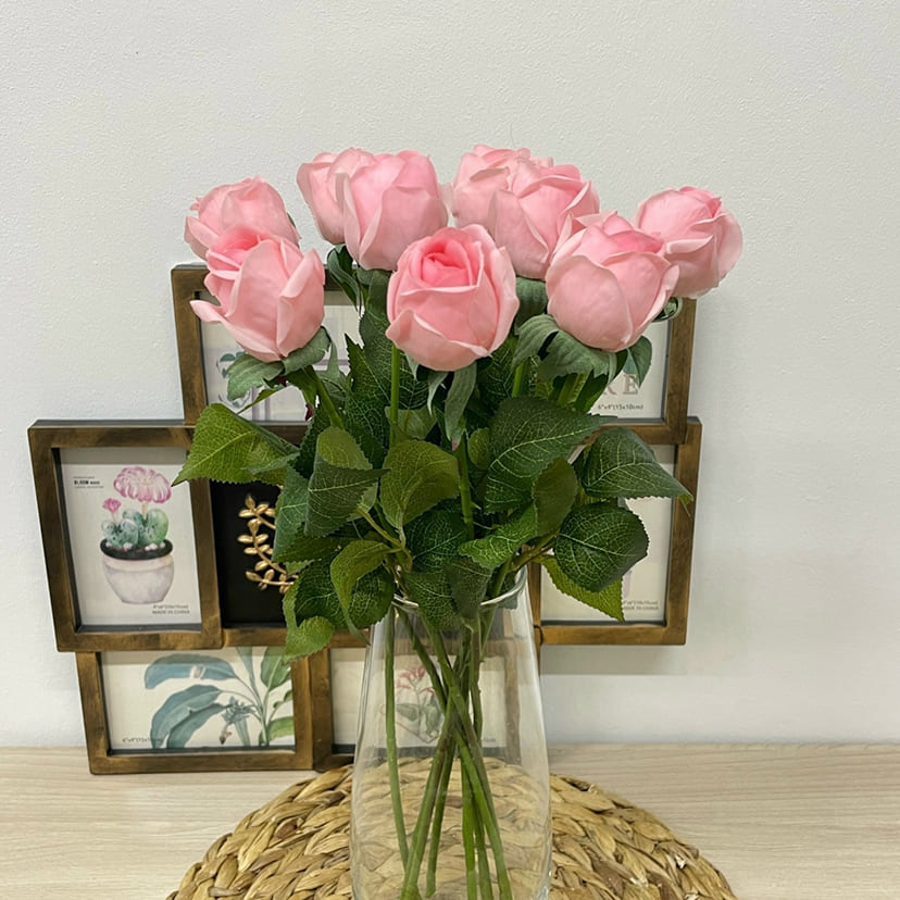 Искусственные цветы в Тольятти | Цветок искусственный «Роза», нежно-розовая, одиночный