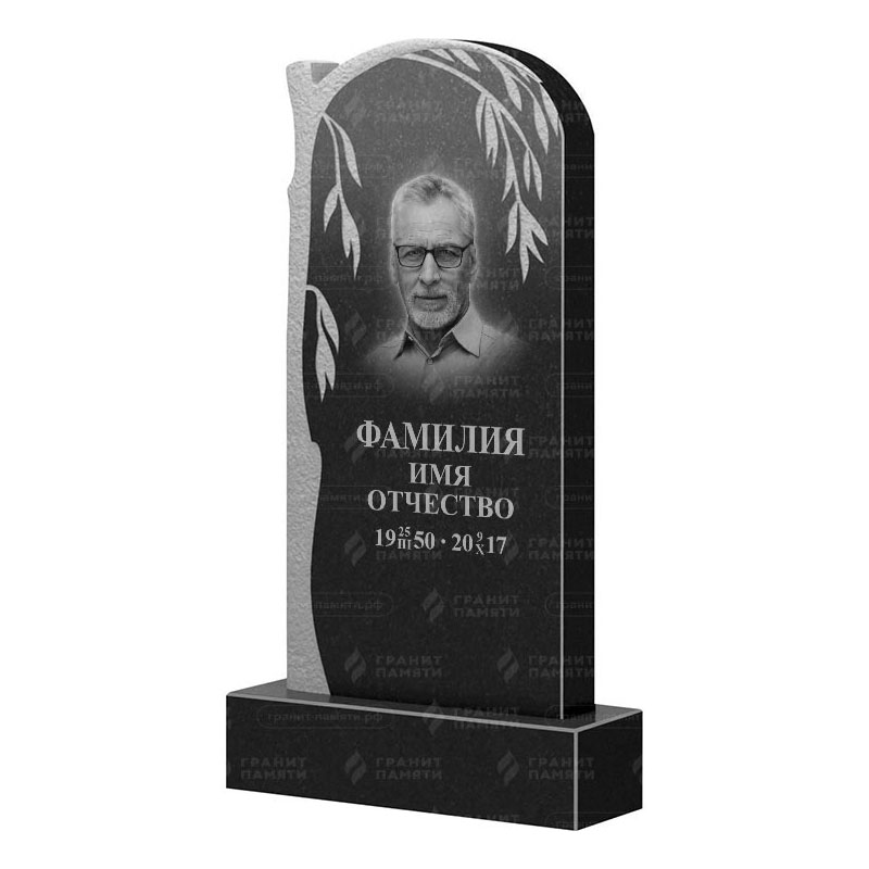 Памятники из гранита с деревом в&nbsp;Тольятти | Гранитный памятник ФГ-090