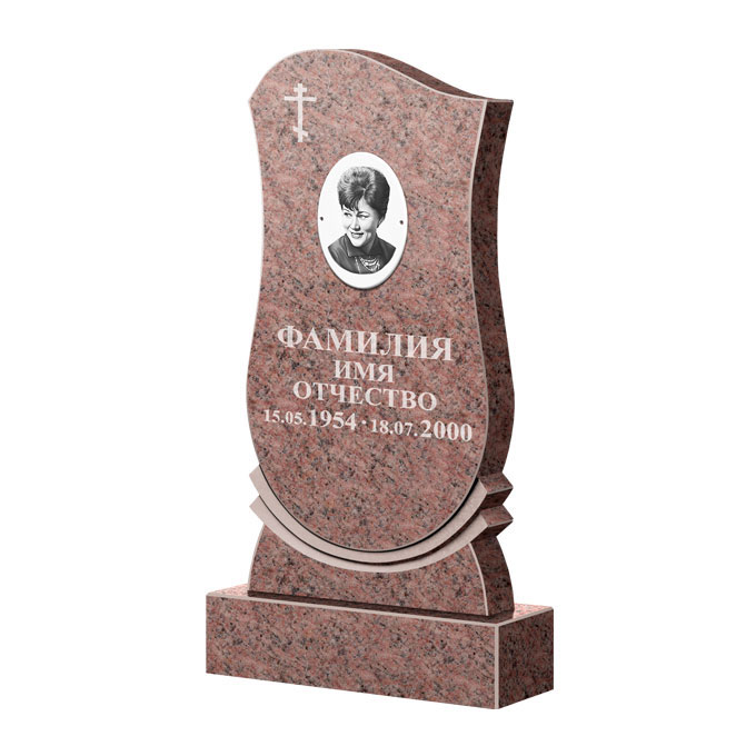 Гранитные памятники в&nbsp;Тольятти | Памятник из гранита Розалия Pink ФГЦ-056