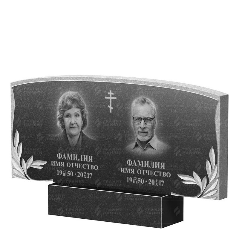 Памятники из гранита двойные в&nbsp;Тольятти | Двойной гранитный памятник ФГ-135
