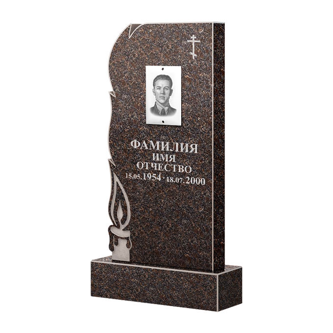 Памятники из цветного гранита в&nbsp;Тольятти | Памятник из гранита Карел Brown ФГЦ-106