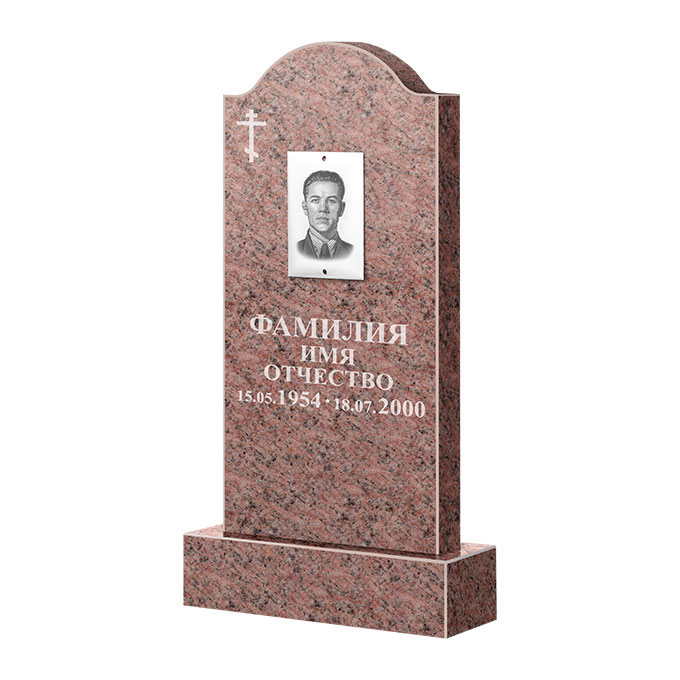 Памятники из цветного гранита в&nbsp;Тольятти | Памятник из гранита Розалия Pink ФГЦ-012