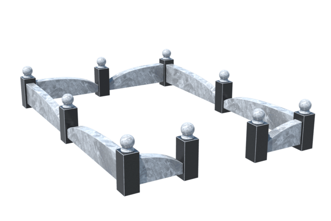 Цоколи на могилу в&nbsp;Тольятти | Цоколь на могилу №0040