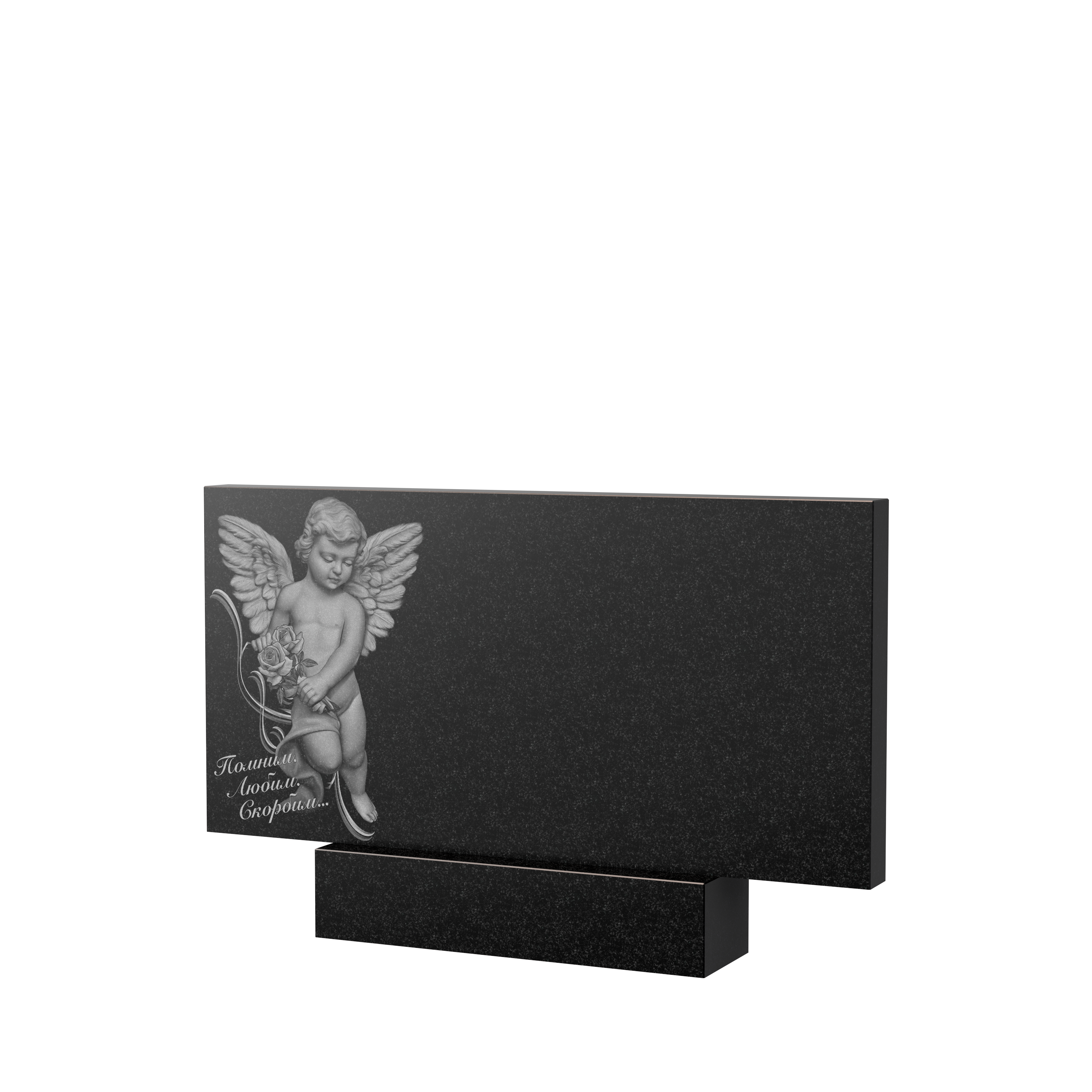 Художественное оформление памятника в&nbsp;Тольятти | Художественное оформление на гранитную стелу, рисунок ГХО-008