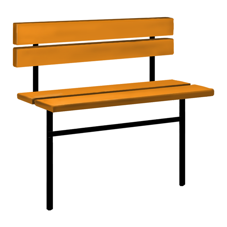 Металлические оградки, столы, скамейки в&nbsp;Тольятти | Скамейка №3 со спинкой