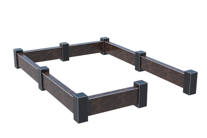 Цоколи на могилу в&nbsp;Тольятти | Цоколь на могилу №0033