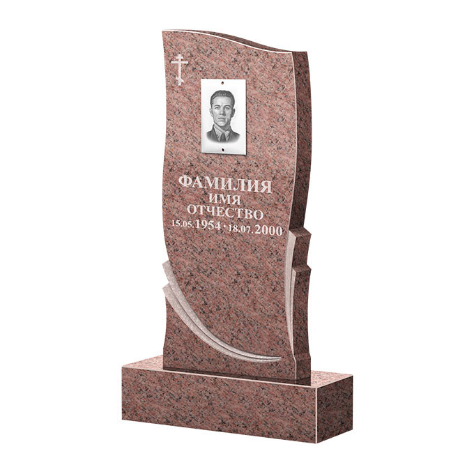 Гранитные памятники в&nbsp;Тольятти | Памятник из гранита Розалия Pink ФГЦ-044