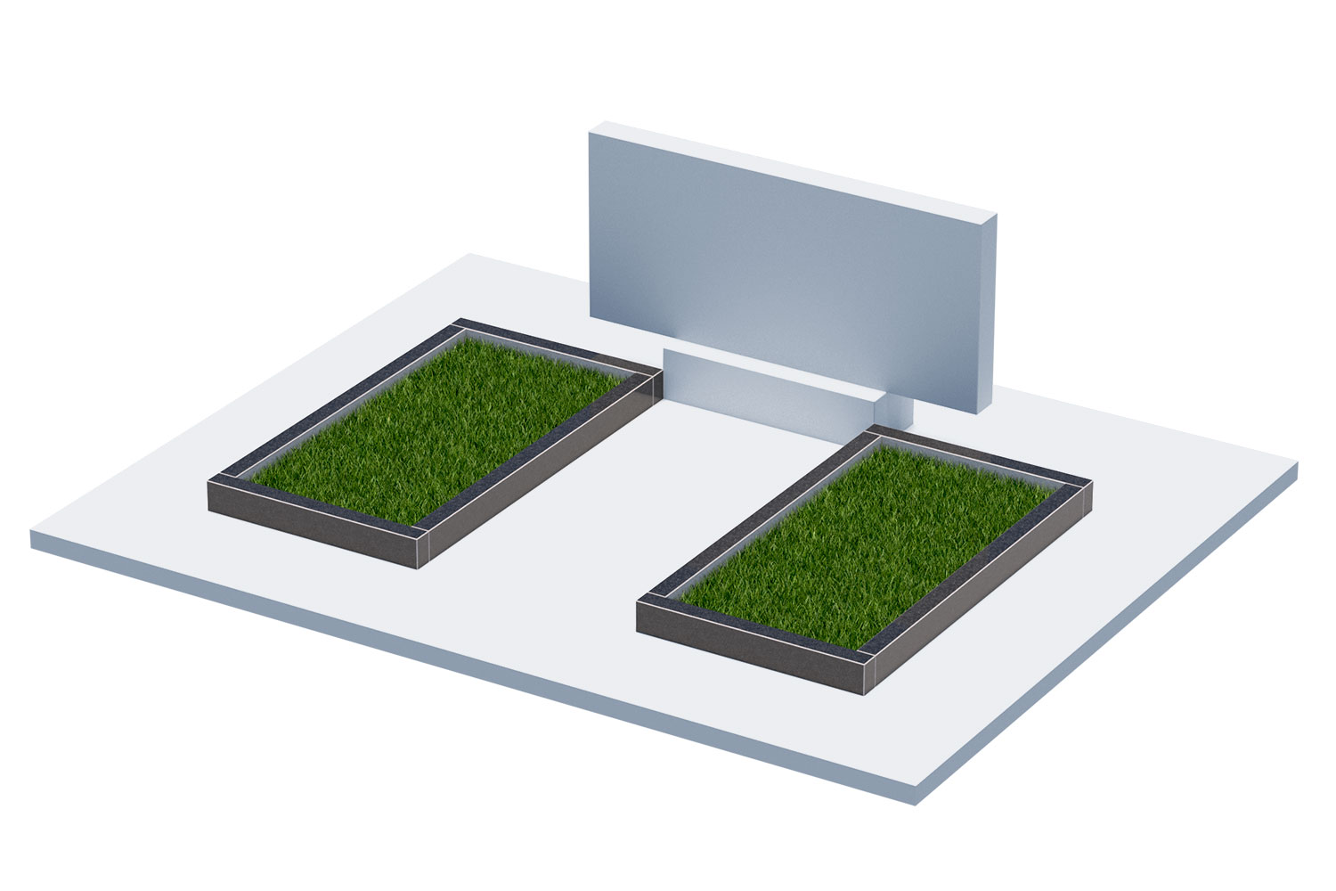 Цветники и надгробные плиты в&nbsp;Тольятти | Цветник Автономный, 2 шт