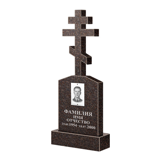 Гранитные памятники в&nbsp;Тольятти | Памятник из гранита Карел Brown ФГЦ-099