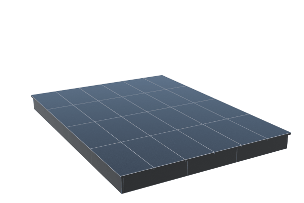 Площадки на могилу в&nbsp;Тольятти | Площадка с вертикальной (15 см) облицовкой гранитом Габбро