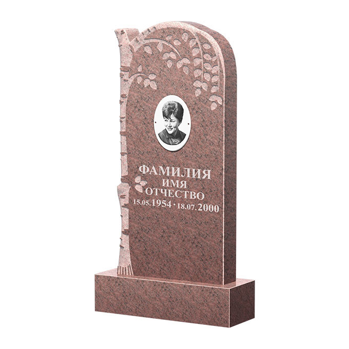 Гранитные памятники в&nbsp;Тольятти | Памятник из гранита Розалия Pink ФГЦ-091