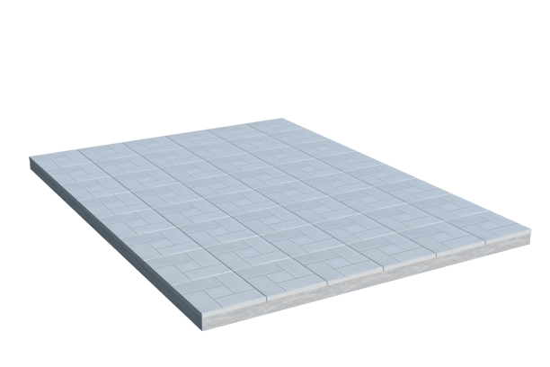 Площадки на могилу в&nbsp;Тольятти | Площадка с тротуарной плиткой