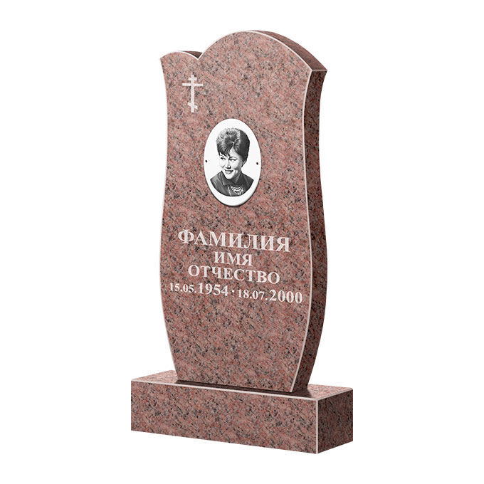 Памятники из цветного гранита в&nbsp;Тольятти | Памятник из гранита Розалия Pink ФГЦ-039