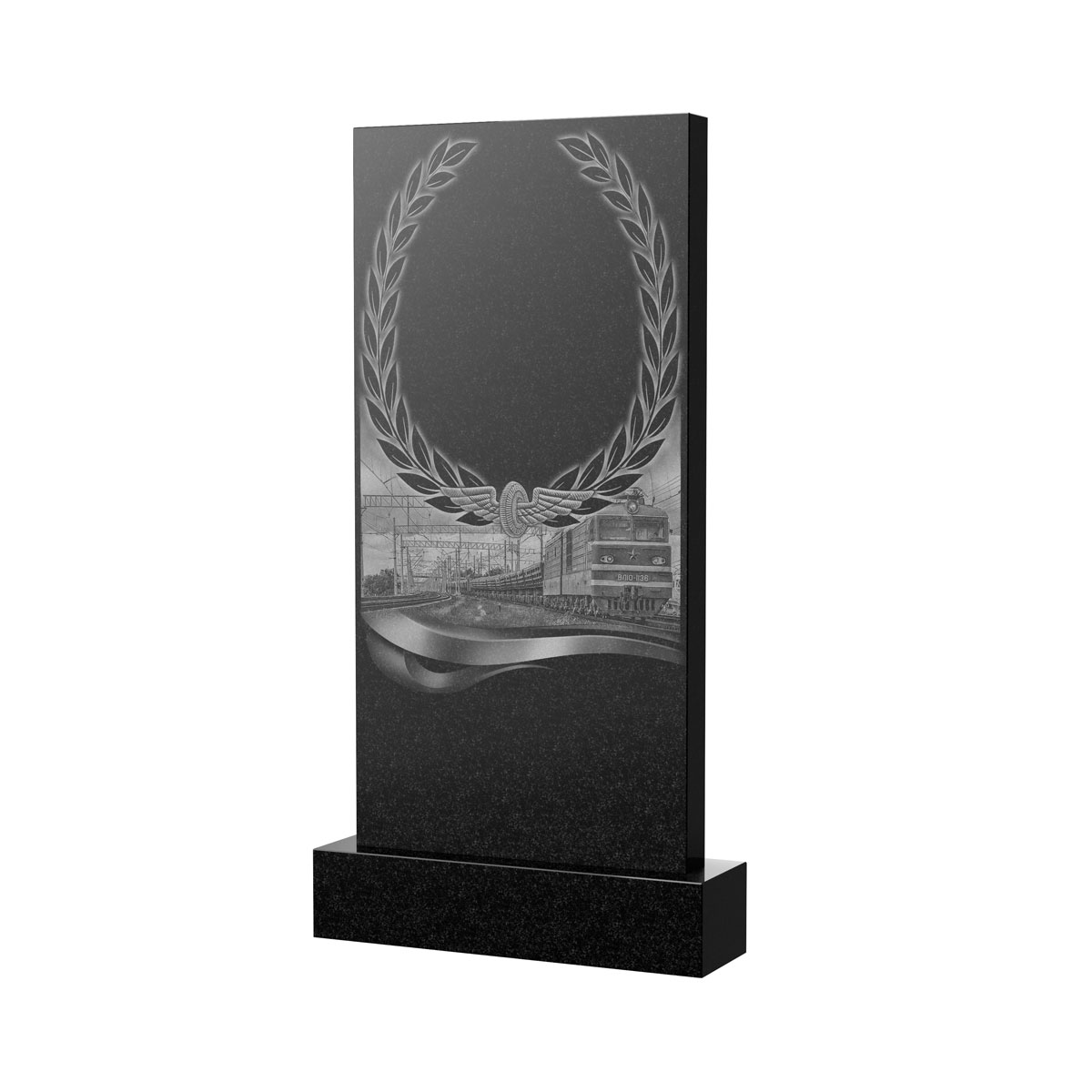 Художественное оформление памятника в&nbsp;Тольятти | Художественное оформление на гранитную стелу, рисунок ВХО-054