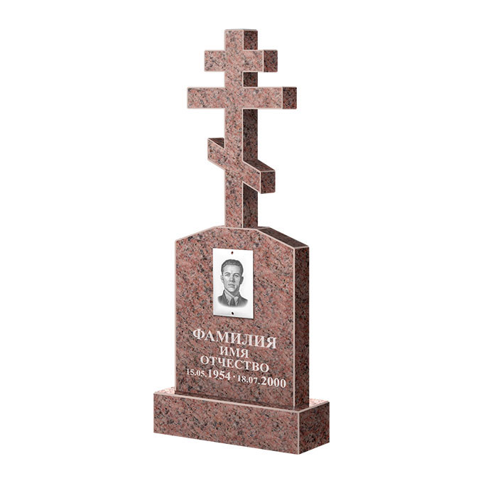 Гранитные памятники в&nbsp;Тольятти | Памятник из гранита Розалия Pink ФГЦ-099