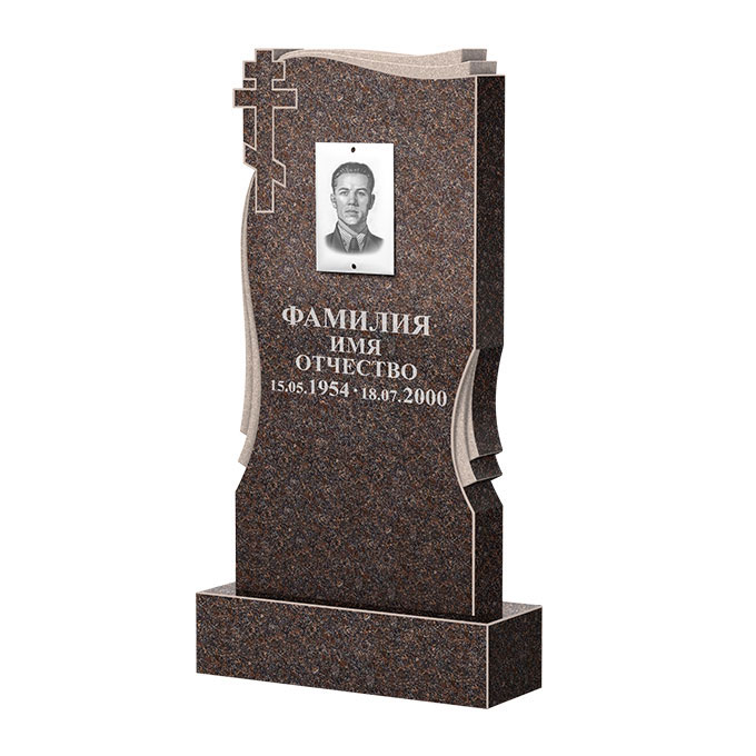 Гранитные памятники в&nbsp;Тольятти | Памятник из гранита Карел Brown ФГЦ-185