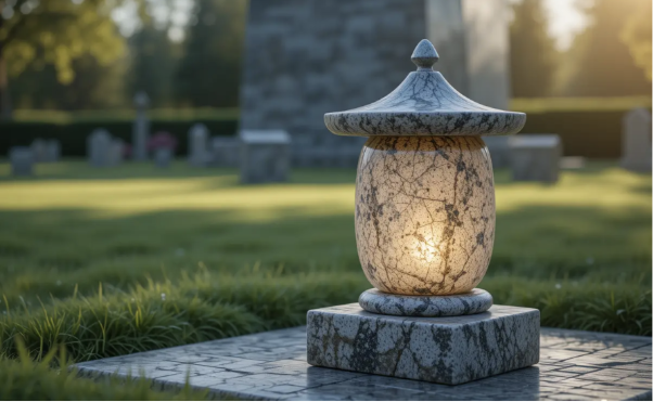 Лампада из гранита: символ памяти и ухода за могилой
